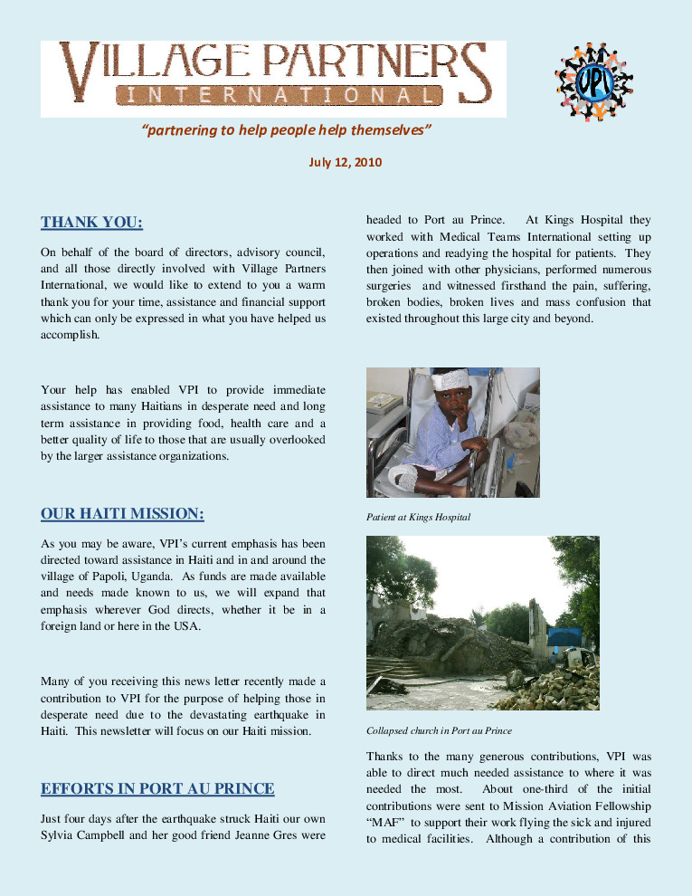 thumbnail of VPI_Newsletter_2010_Summer_Haiti